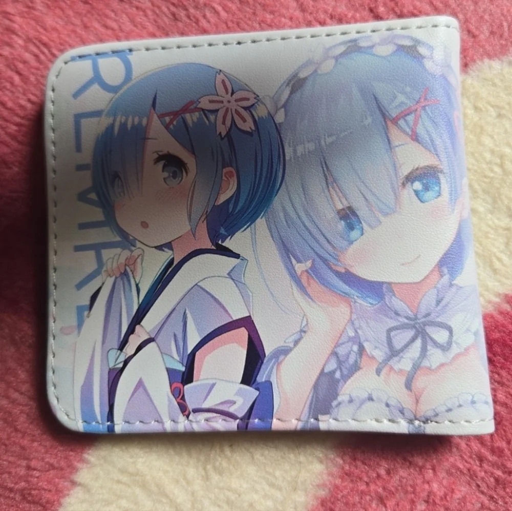 New Re:zero anime manga leather wallet